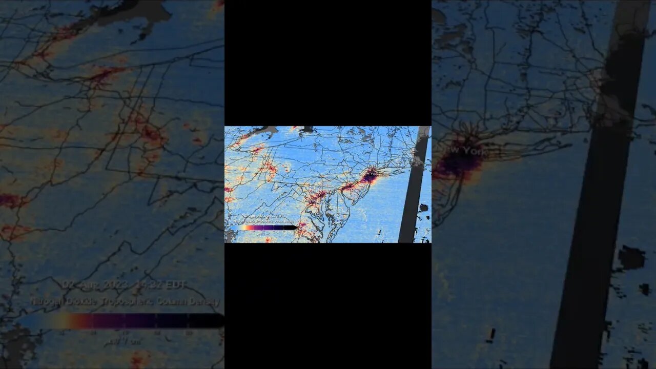 NASA releases images of US pollution maps. #climatechange #climate #environmental #environment #fyp