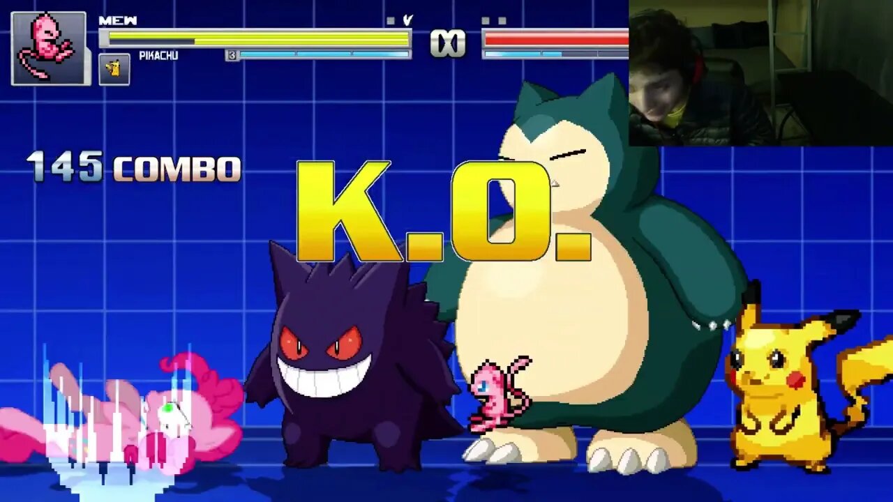 Pokemon Characters (Pikachu, Gengar, Snorlax, And Mew) VS Pinkie Pie In An Epic Battle In MUGEN