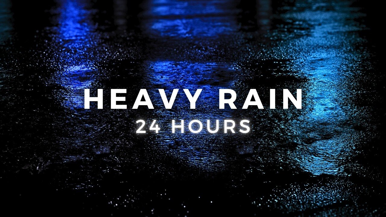 Rain Sounds for Sleeping 18 Hours | Heavy Rain All Night for Insomnia Relief