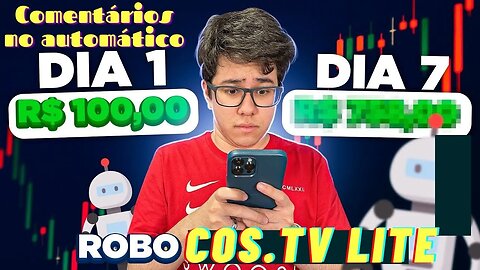 Robô CosTv Lite comenta em todos os vídeos 24 horas por dia. Baixe agora