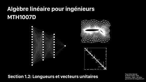 Section 1.2: Longueurs et vecteurs unitaires