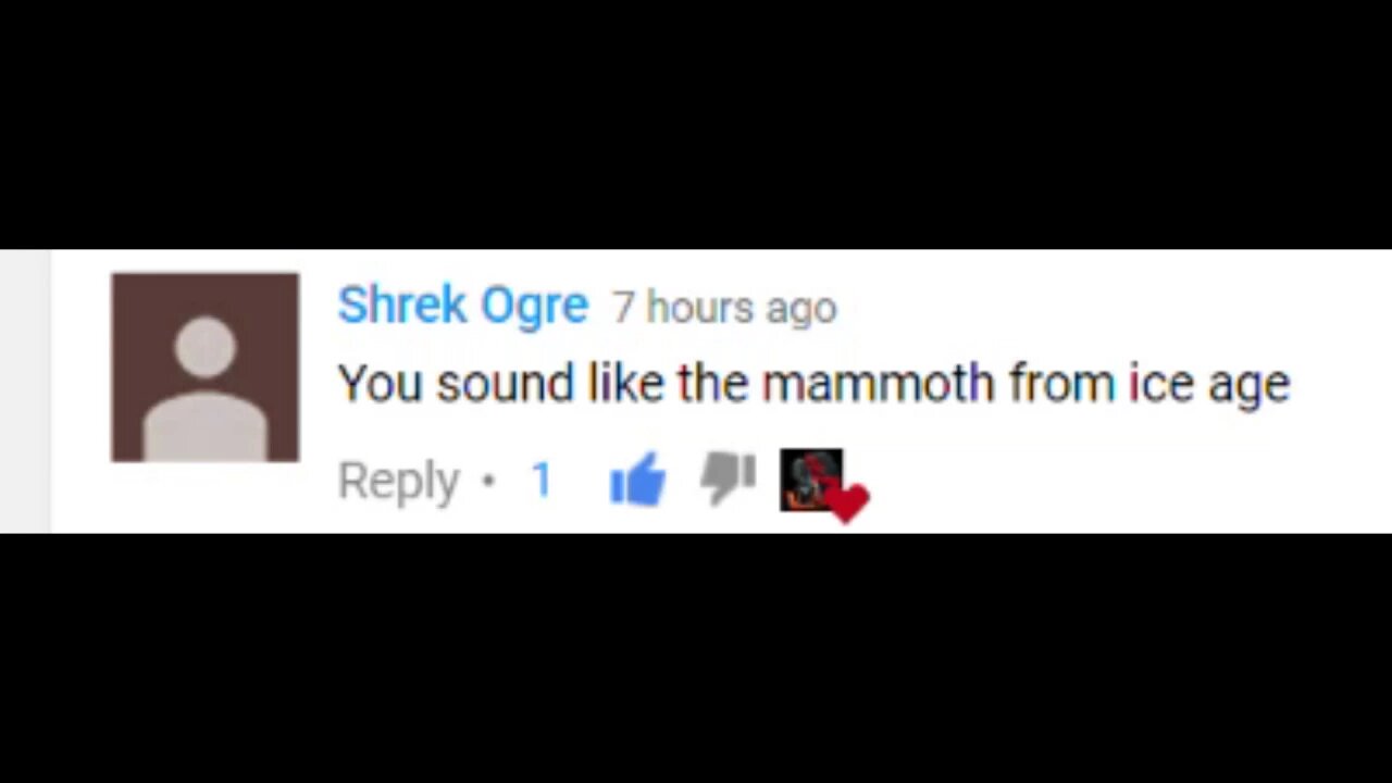 Possibly the greatest comment I have ever received on a video