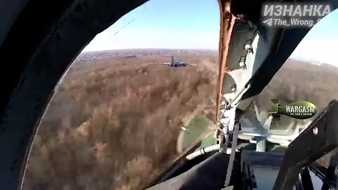 Fly on board with Russian aviation over Bakhmut