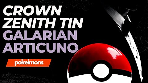 Crown Zenith Tin Galarian Articuno Unboxing