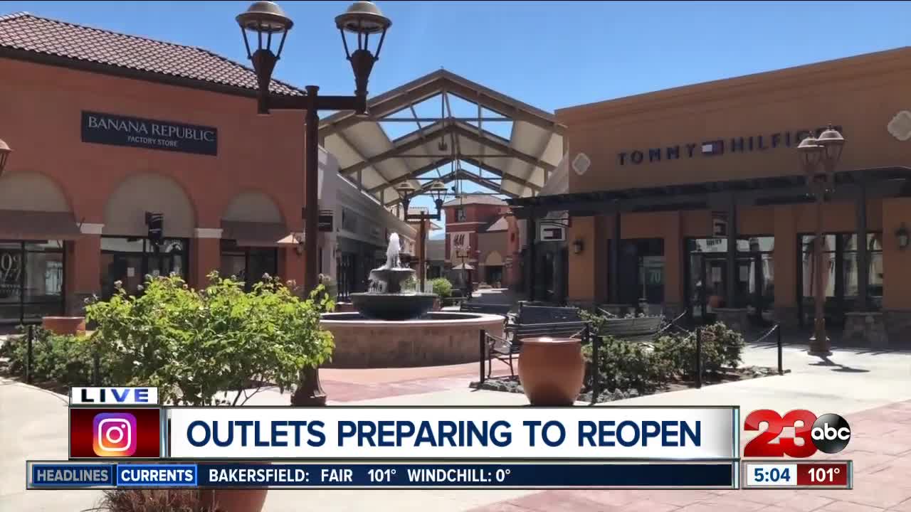 Outlets at Tejon set to re-open Wednesday