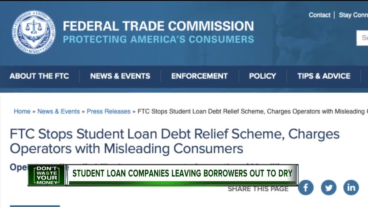 Student loan companies leaving borrowers out to dry