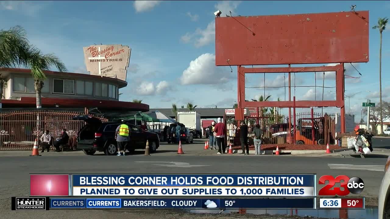 Blessing Corner Ministries holds food distribution, planned to give supplies to 1,000 families