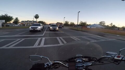 Riding Past the Remains of a House Fire