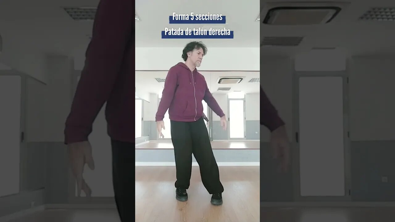 #shorts Forma 5 secciones, Patada de talón derecha