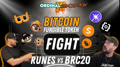 😡BITCOIN FUNGIBLE TOKEN FIGHT! (Runes vs BRC20 Who Wins?!)😎