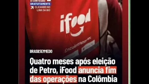 Amigo do Lula afunda a Colômbia e ifood deixa o país