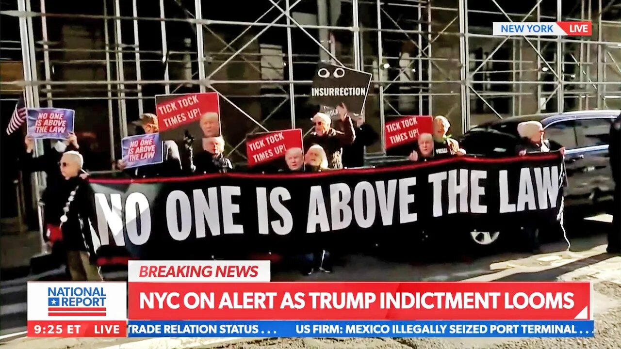 OOPS: The protesters are calling for Trump's arrest