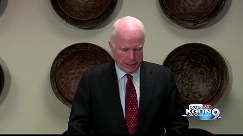 Doctors remove blood clot above Sen. McCain's eye