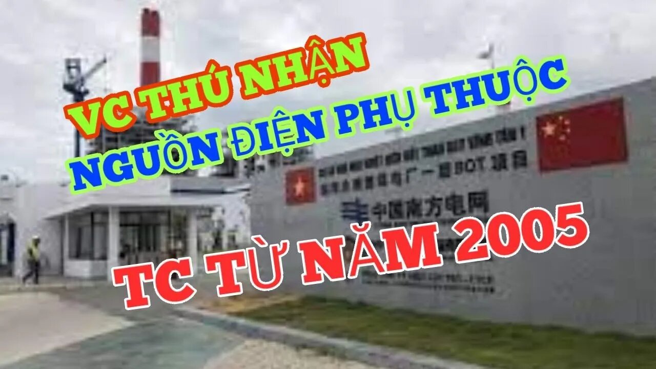 VC TỰ THÚ LÀ LỆ THUỘC NGUỒN ĐIỆN CỦA TC TỪ NĂM 2005