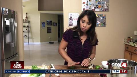 JaneMonreal makes pico de gallo for cinco de mayo