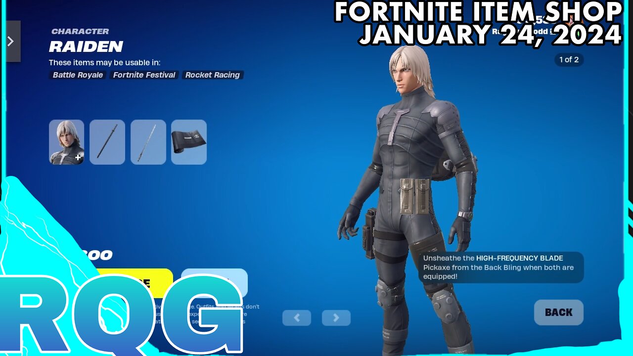 “NEW” RAIDEN SKIN IS HERE! FORTNITE ITEM SHOP (January 24, 2024)