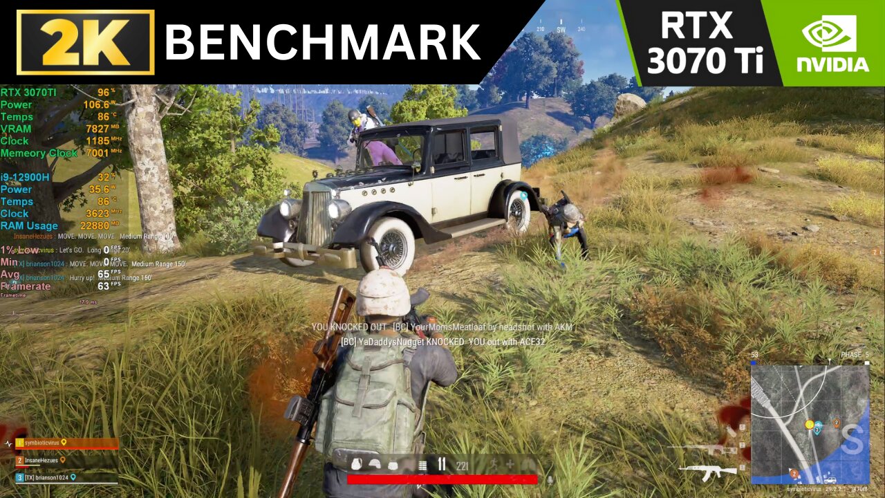 PUBG Benchmark Gameplay 2K