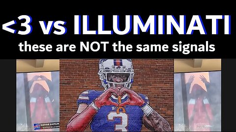 DAMAR HAMLIN IS DEAD - BODY DOUBLE THROWS UP ILLUMINATI HAND SIGNS - KEEP THE SHEEPLE GETTING JABS