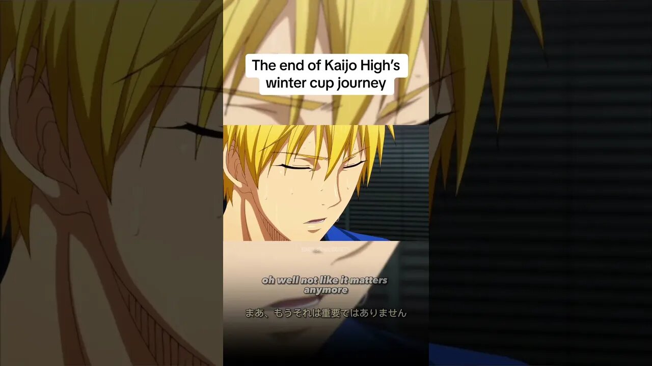 The end of Kaijo High’s winter cup journey 🥲 #anime #kurokonobasket #fyp