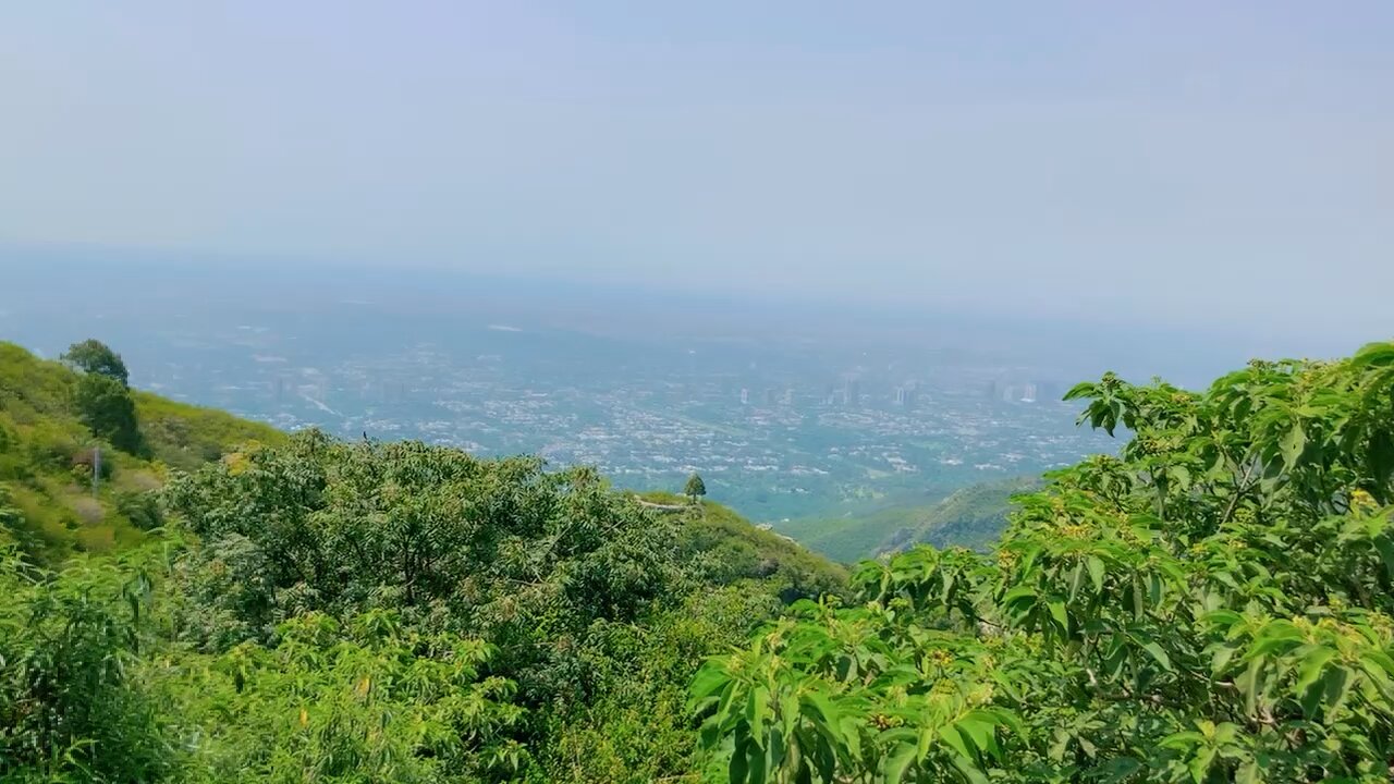 The beautyfull islamabad from top Margalla hills.