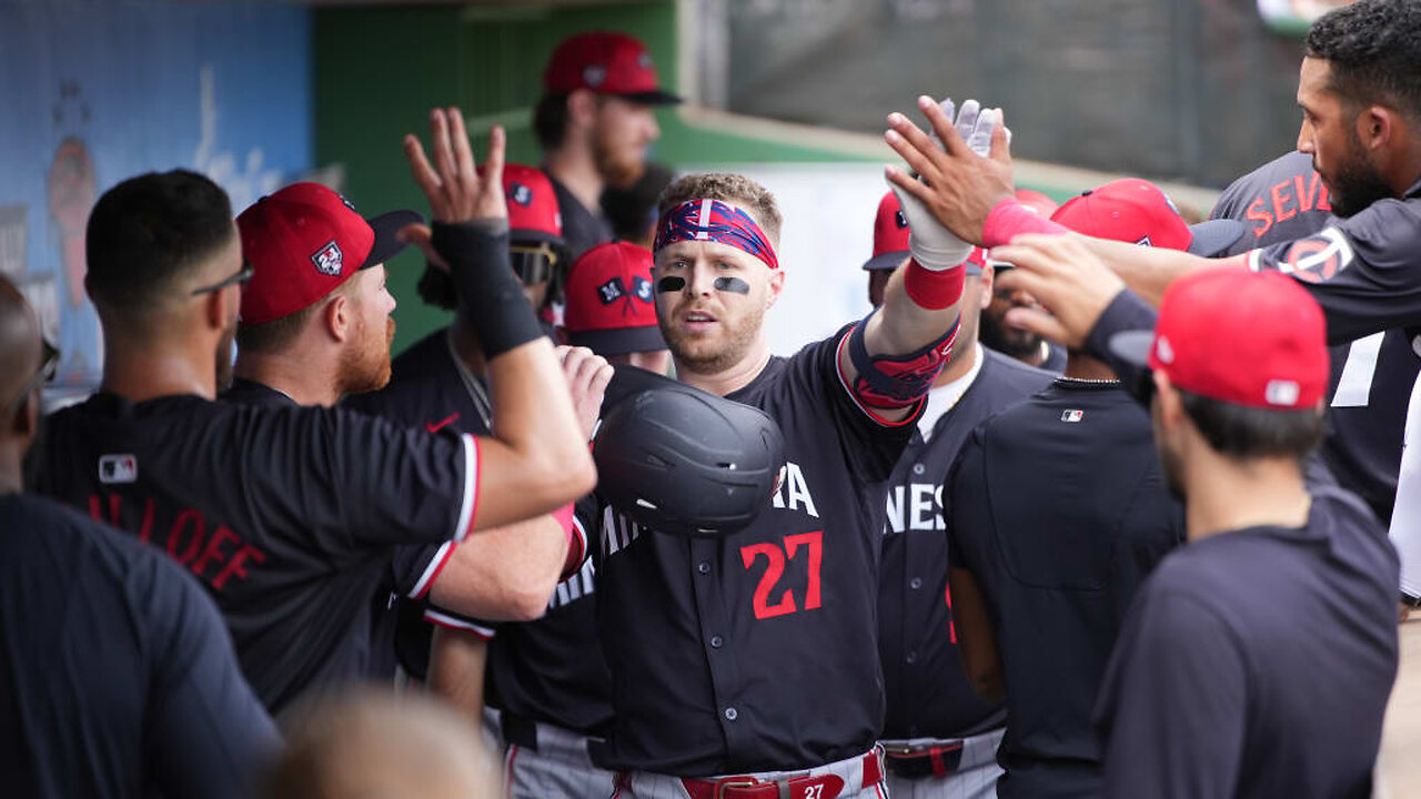 Ryan Jeffers rips a solo home run to center field