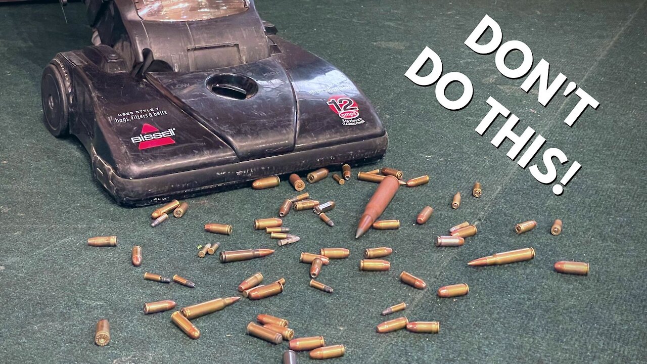 What Happens When you Vacuum Up Live Ammo?!?