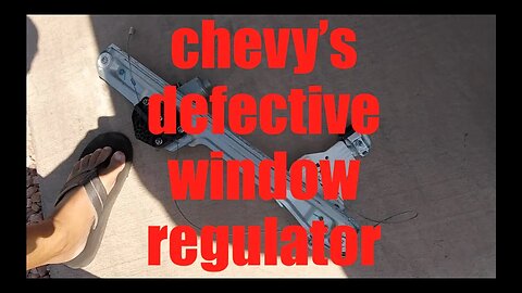 they don't make'em like they used to [window regulator] chevy silverado √ Fix it Angel