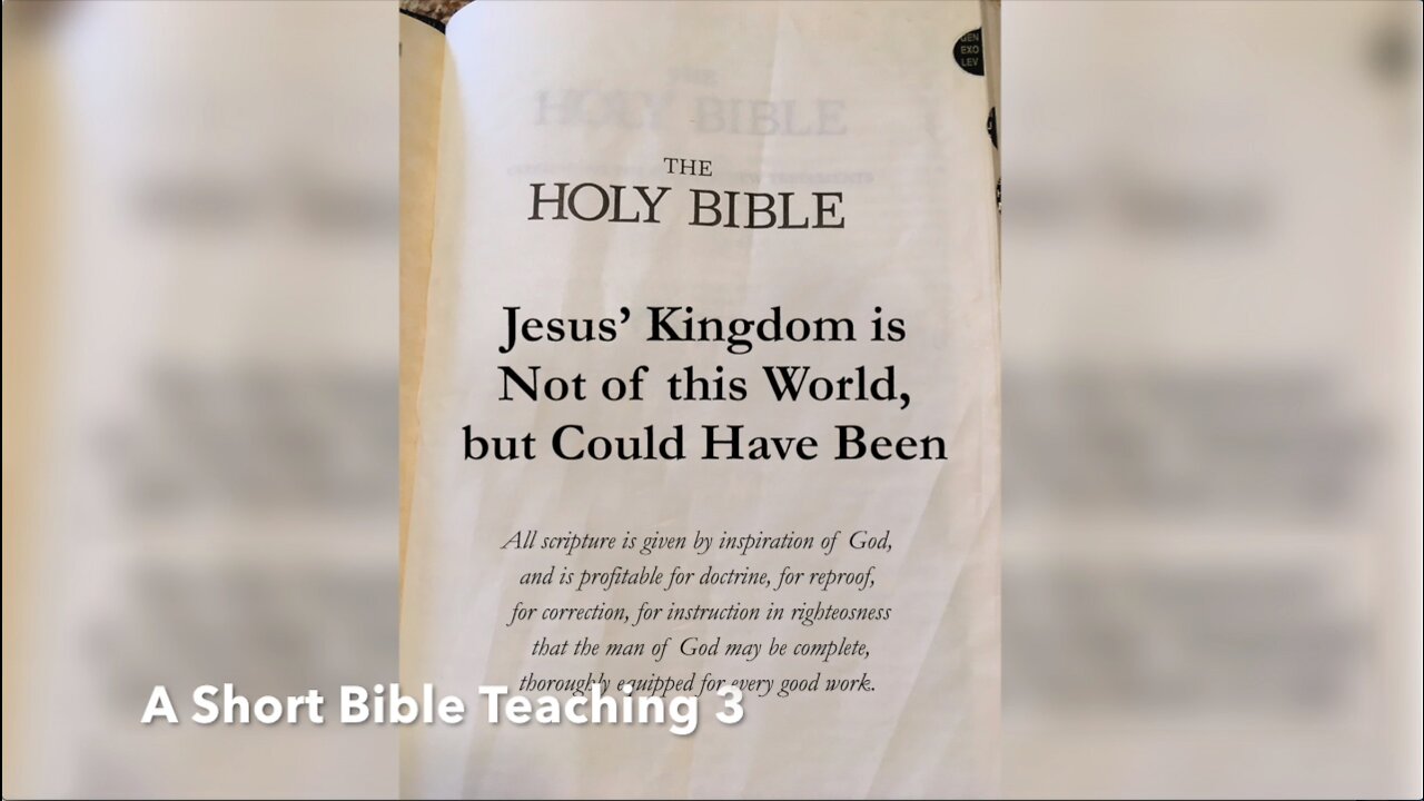 A Short Bible Teaching 3