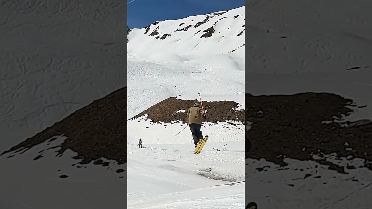 Freeskiers in Grimentz #freeskiing #skiing #snowboarding #wintersports #Switzerland #Europe #shorts