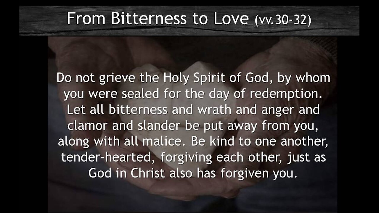 Ephesians 4.25-32 "The Landmine of Unforgiveness" -- Jesus Christ Follower 'Dedicated2Jesus'