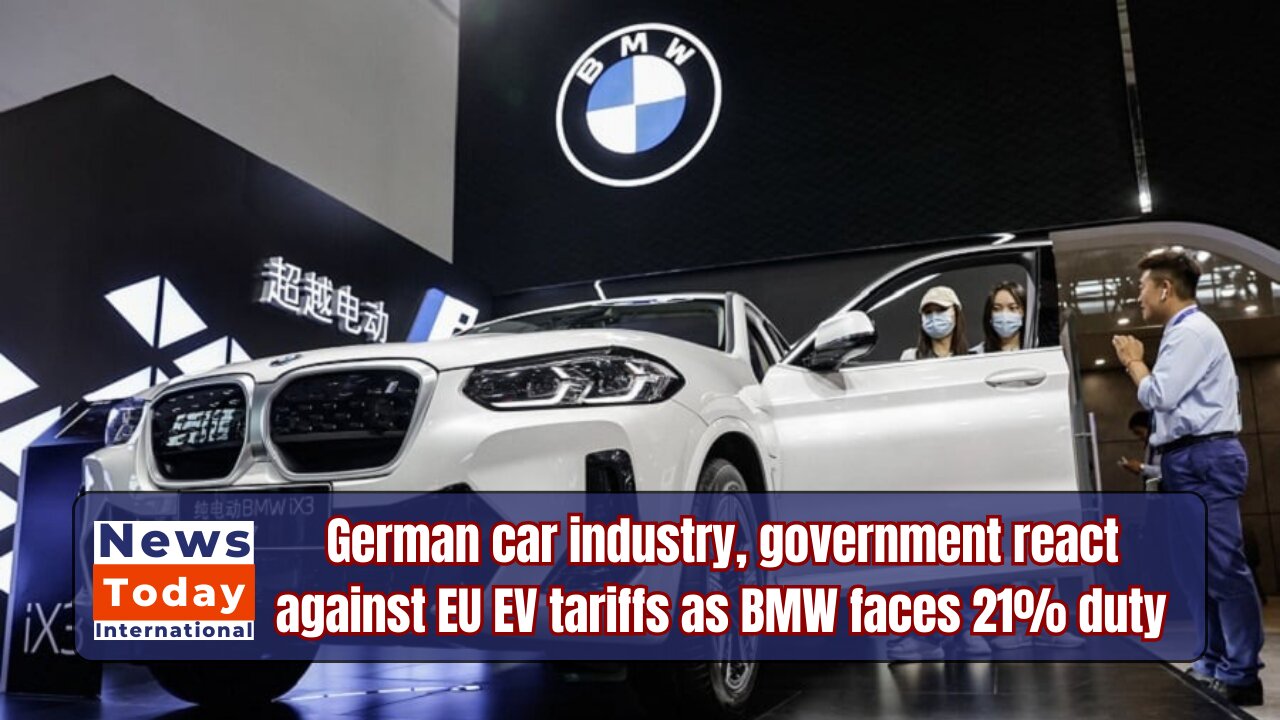 German Car Industry FURIOUS Over EU EV Tariffs! BMW Hit With 21% Duty | News Today | UK