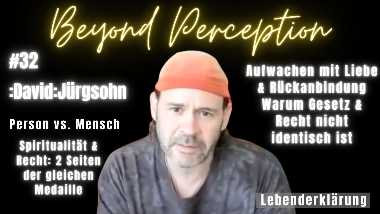 #32 | Person vs. Mensch + Spiritualität & Recht: 2 Seiten der gleichen Medaille | :David:Jürgsohn