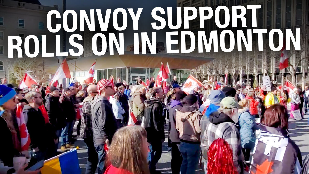 Anti-mandate convoy rolls on in Edmonton as restrictions set to be rolled back