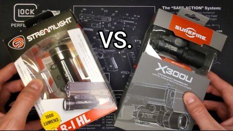 Surefire X300U vs. Streamlight TLR-1 (1,000 Lumens)