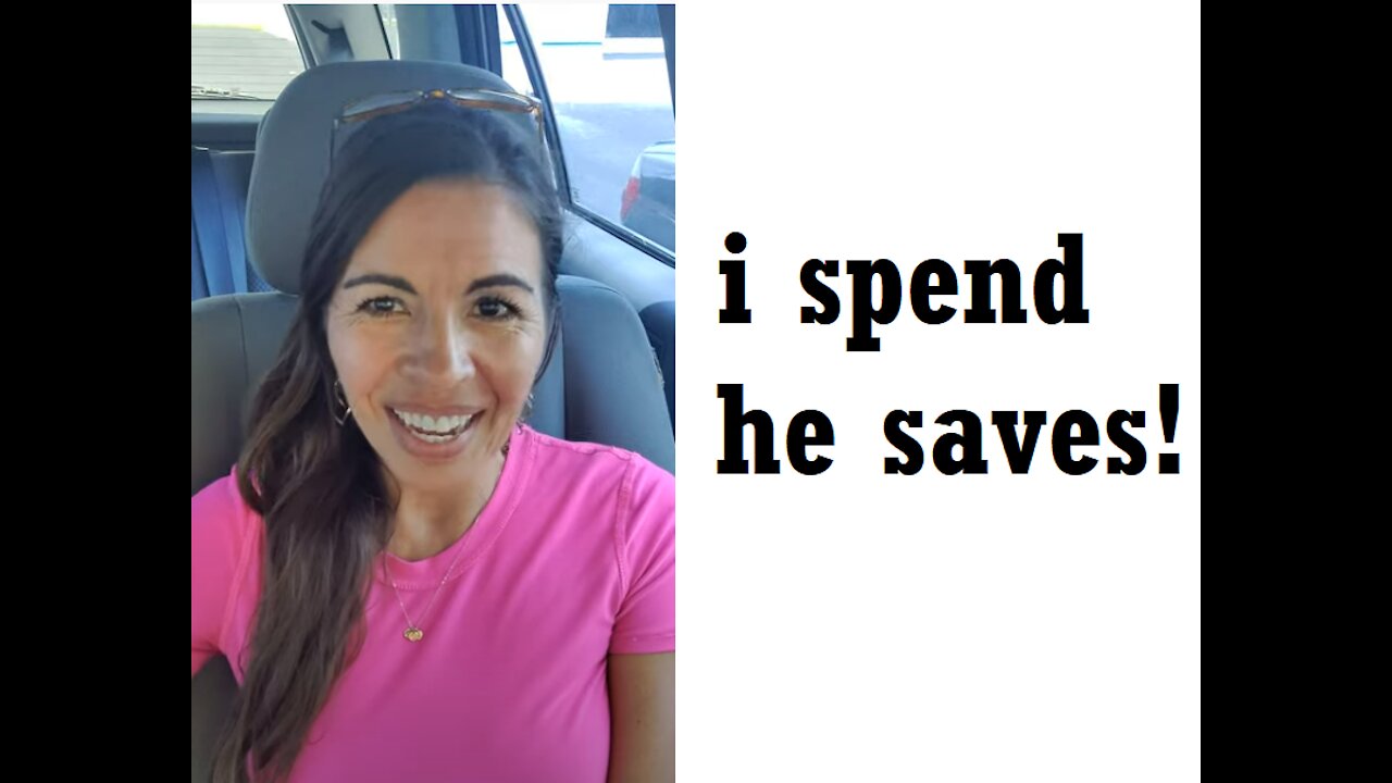 I spend, he saves!😁😐🤣