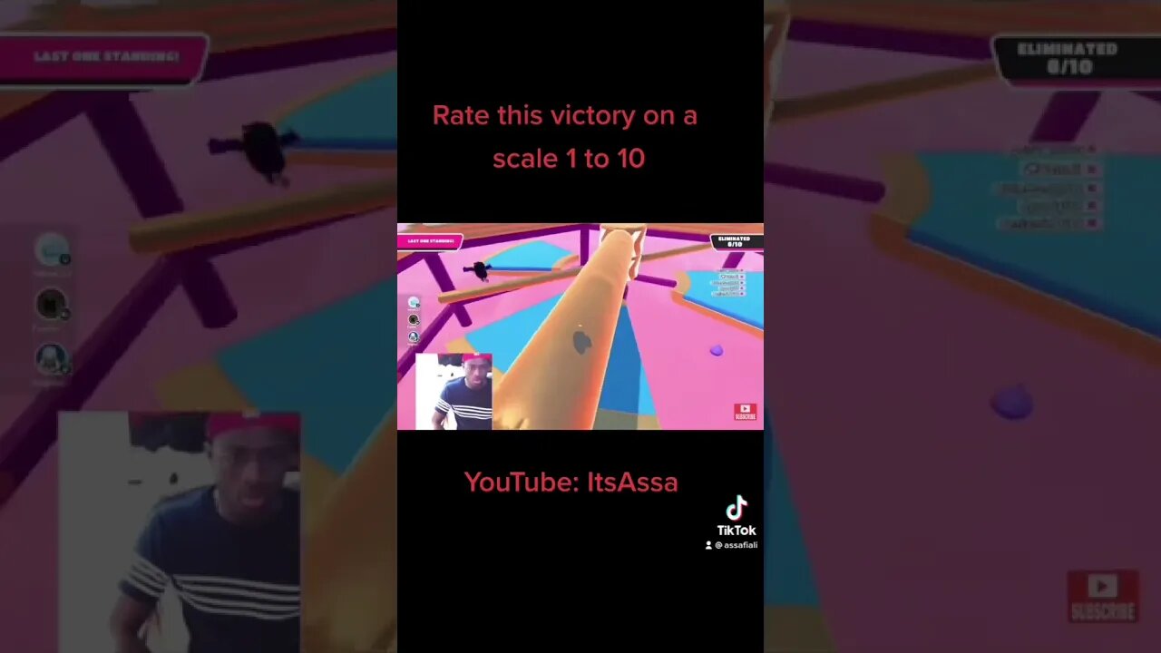 Best win on fall guys🤯 #youtubeshorts #youtube #shorts #livestream #ItsAssa #live #streamer