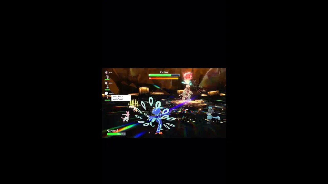 Pokémon Violet - Terastallize Cyclizar Used Dragon Claw!