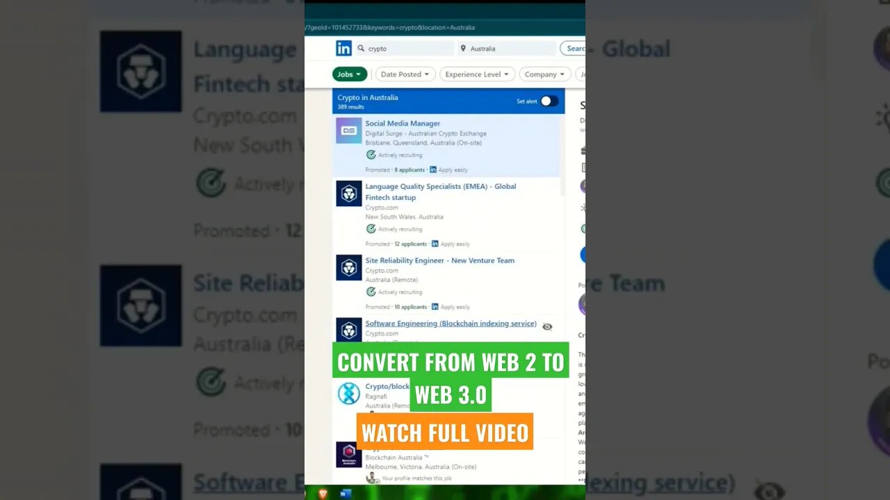 ✅️GET IN WEB 3.0 WORLD VIA LINKEDIN!! YOU WILL BE SURPRISED 👀👀 #shorts #web3