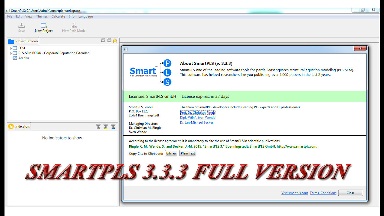 SmartPLS 3.3.3 Full Version