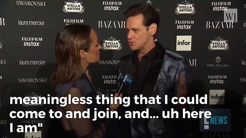 Jim Carrey Freaks Out On Red Carpet