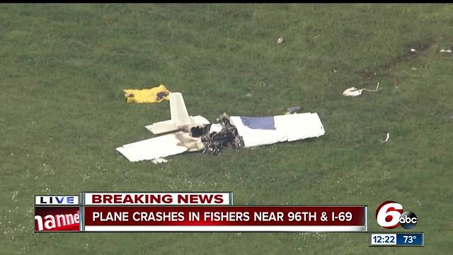 Fishers police discuss single engine plane crash at Indianapolis Metropolitan Airport