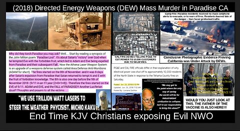 (2018) Directed Energy Weapons (DEW) Mass Murder in Paradise CA