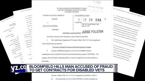 Bloomfield Hills man accused of fraud to get contracts for disabled vets