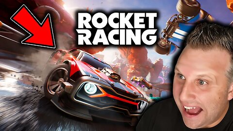 Blynx Plays Fortnite's Rocket Racing For The FIRST Time!