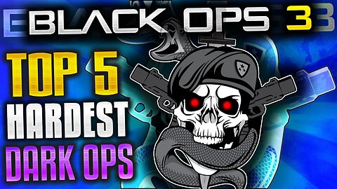 TOP 5 HARDEST DARK OPS CHALLENGES IN BLACK OPS 3! - The Most DIFFICULT HIDDEN Challenges - BO3 TOP 5