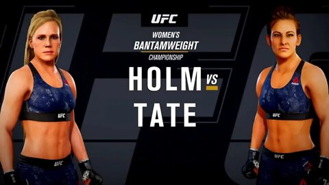 EA Sports UFC 3 Gameplay Miesha Tate vs Holly Holm