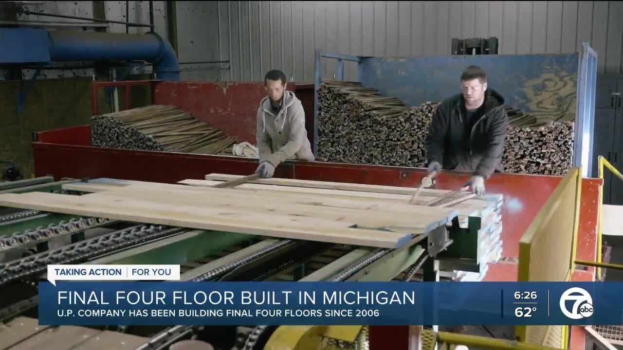 Final Four floor built by Upper Peninsula company