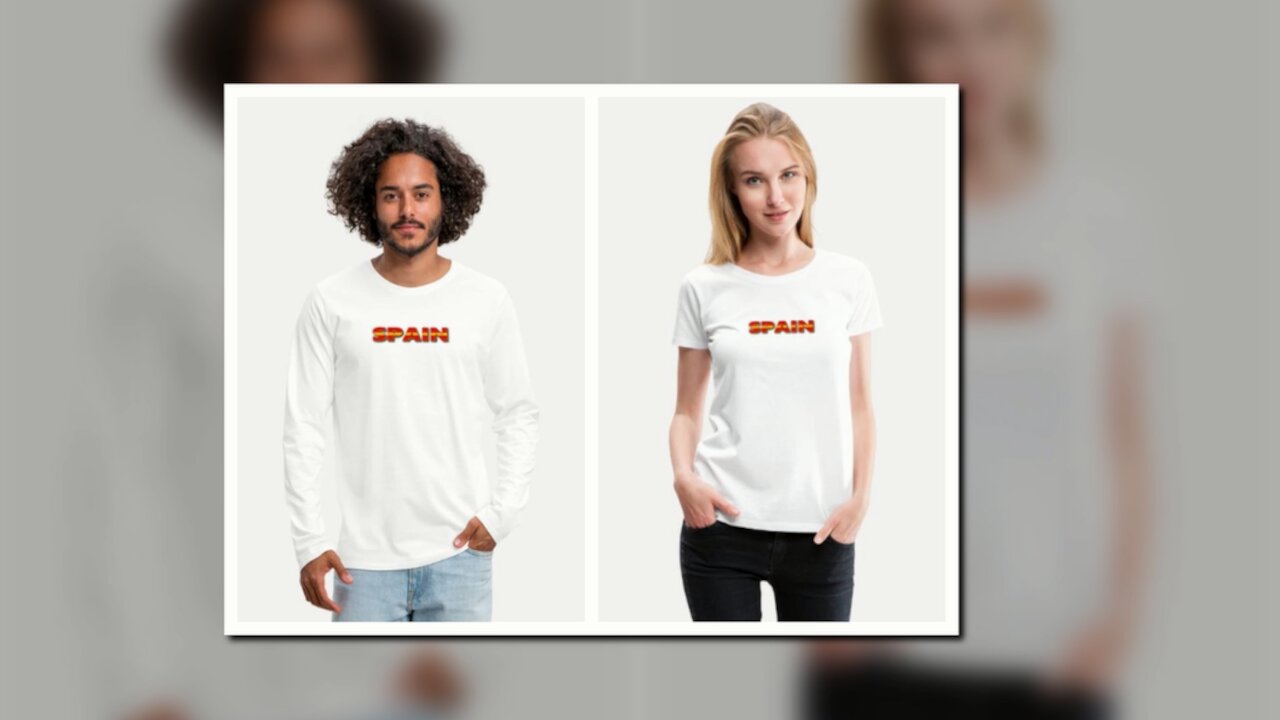 SPAIN SHIRT. SAMER BRASIL (SPREADSHIRT)