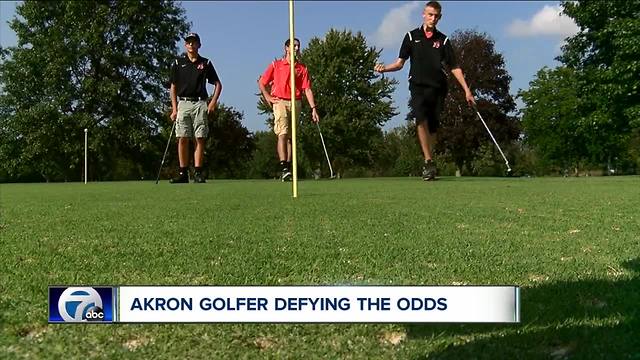 Akron's Nate Forrestel defying the odds on the golf course