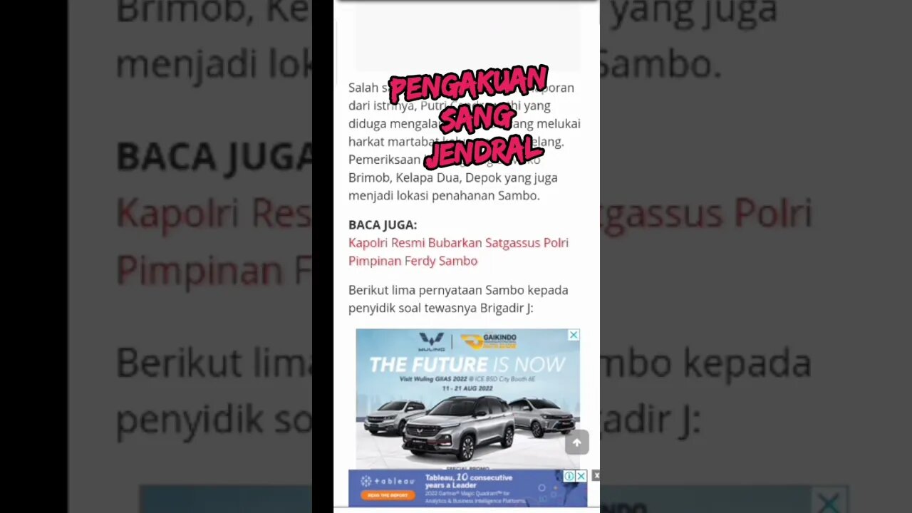 Pengakuan Sang Jenderal #part2 #brigadirj #polripresisi #masyarakat #ferdysambo #jokowi #listyosigit
